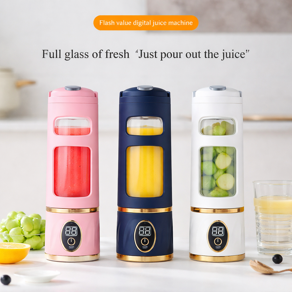 Portable Mini Juice Blender – Rechargeable, BPA Free & Extra Large Capacity