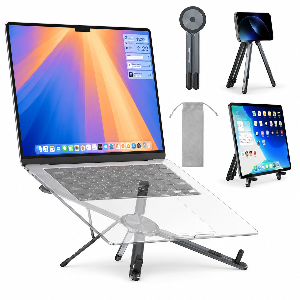 3 in 1 Adjustable Laptop Stand