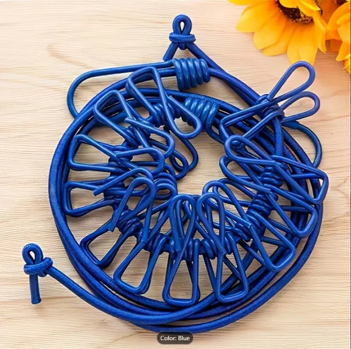 Rope With Clips | Hanging Line for Clothes, Socks & Baby Wear