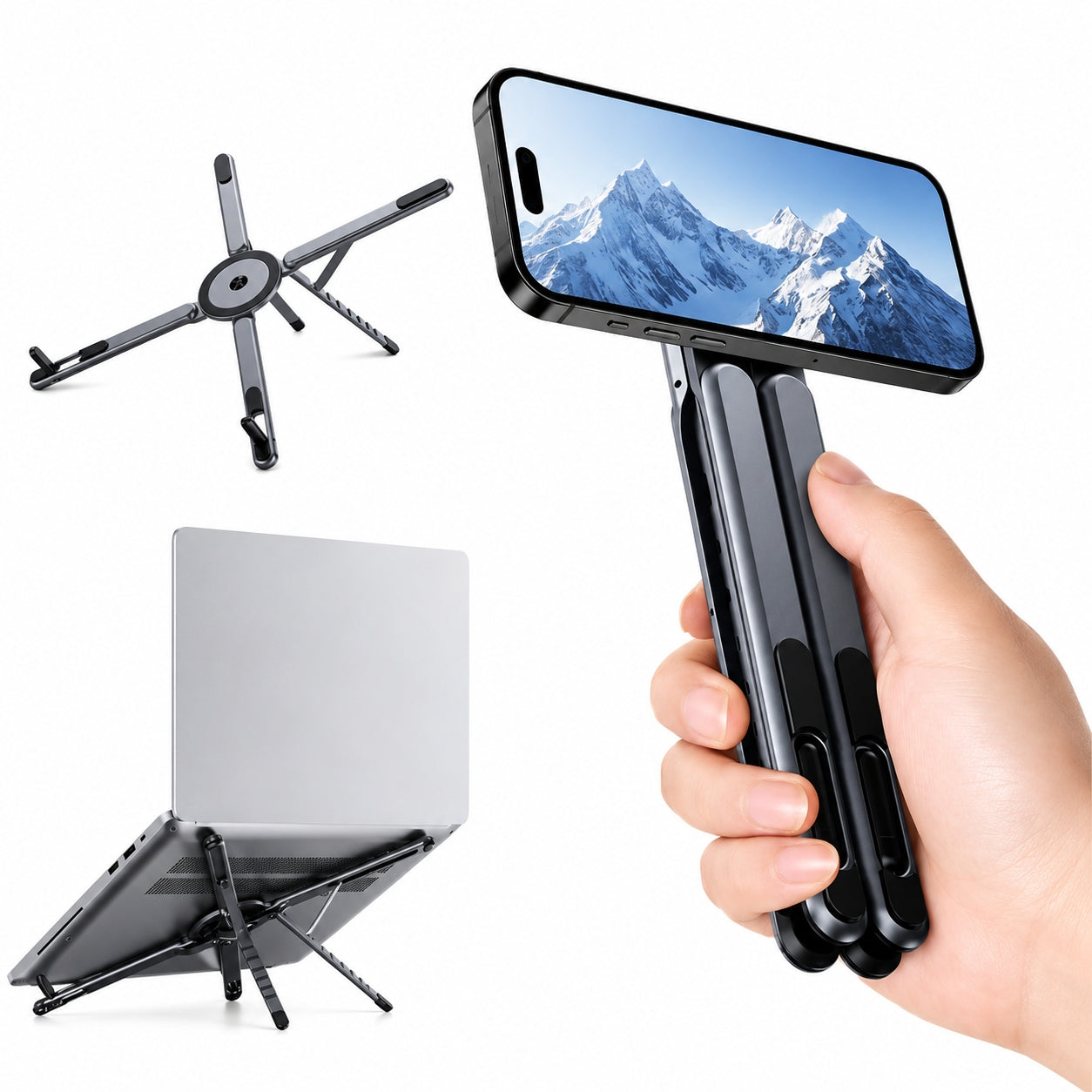 3 in 1 Adjustable Laptop Stand