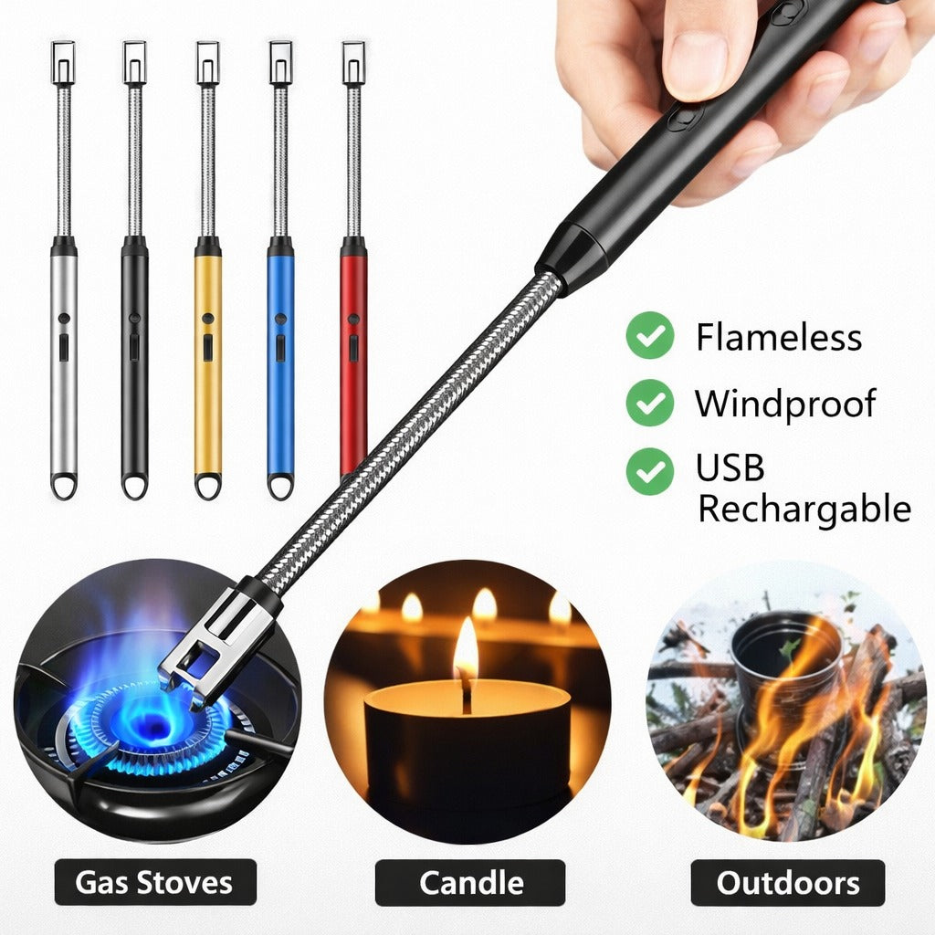 Rechargeable Lighter | Flameless Windproof USB-C Arc Lighter