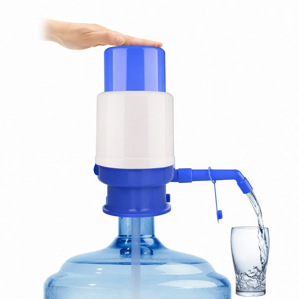 Manual Water Pump Dispenser for 19L Bottles – Hand Press Drinking Water Pump, BPA-Free, Leak-Proof, Portable Water Dispenser for Home & Office