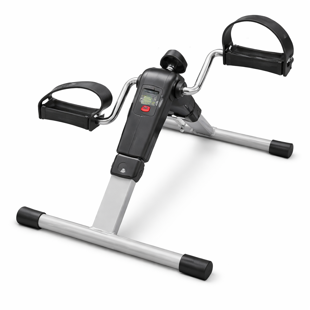 Mini Exercise Bike Pedal Cycle with Digital Meter – Portable Under Desk Bike for Arm & Leg Workout, Adjustable Resistance Fitness Machine
