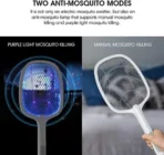 Electric Mosquito Killer Racket with Charging Stand - Image 3