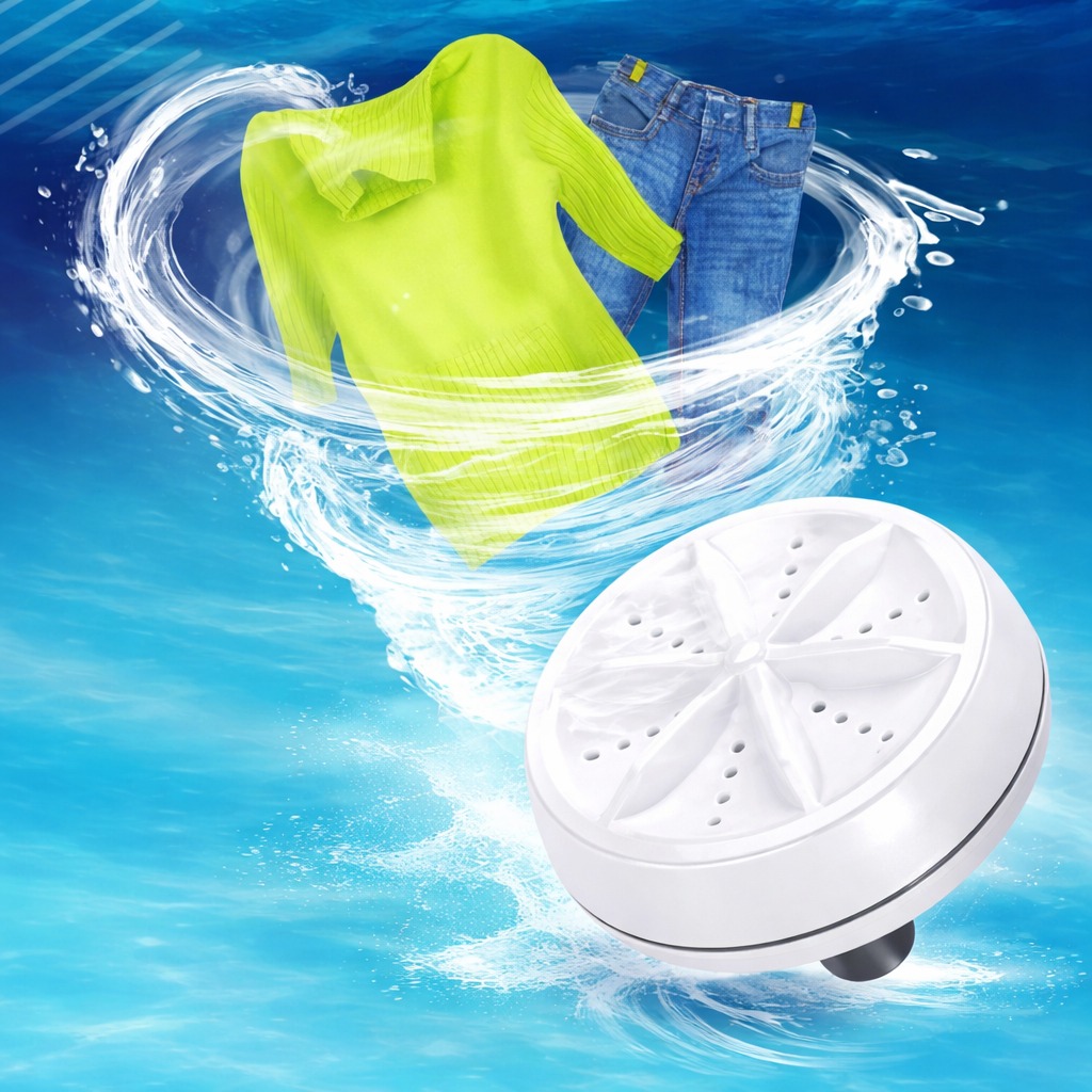 Turbine mini washing machine