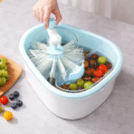 Kitchen Fruit Cleaning & Drying Spinner Bowl