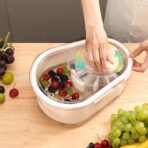 Kitchen Fruit Cleaning & Drying Spinner Bowl - Image 2